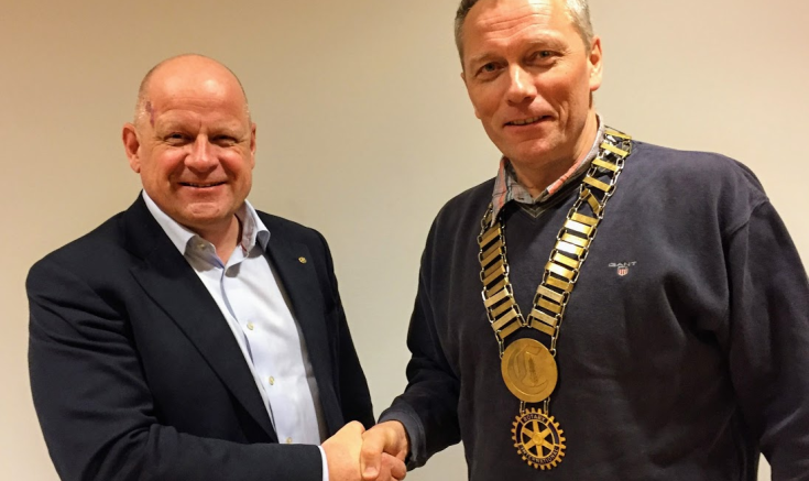 Steinar Hyll nytt medlem i Rotary